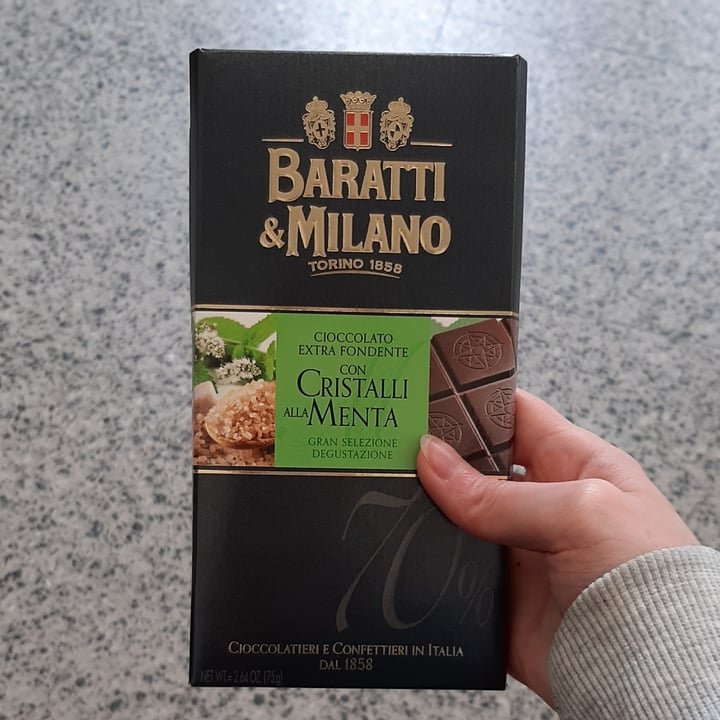 photo of Baratti & Milano Cioccolato Extrafondente Con Cristalli Alla Menta shared by @cillafiore on  14 May 2024 - review