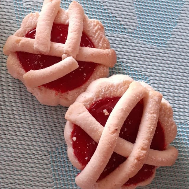 Photo of the dish “crostatine di marmellata vegan”