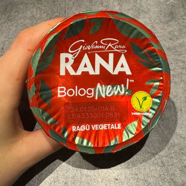photo of Giovanni Rana Ragù Vegetale Bolognew shared by @giorgiamk on  04 Jan 2025 - review