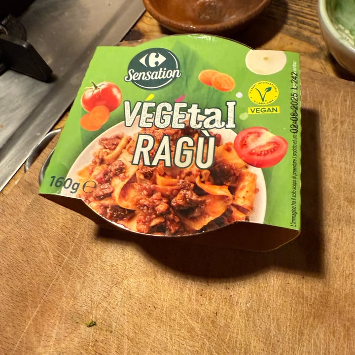 photo of Carrefour Sensation vegetal ragù shared by @lacompagniadialex on  09 Oct 2025 - review