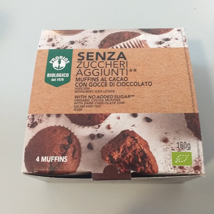 photo of Probios Muffins al Cacao con gocce di cioccolato e senza zuccheri aggiunti shared by @lavero79 on  24 Sep 2023 - review