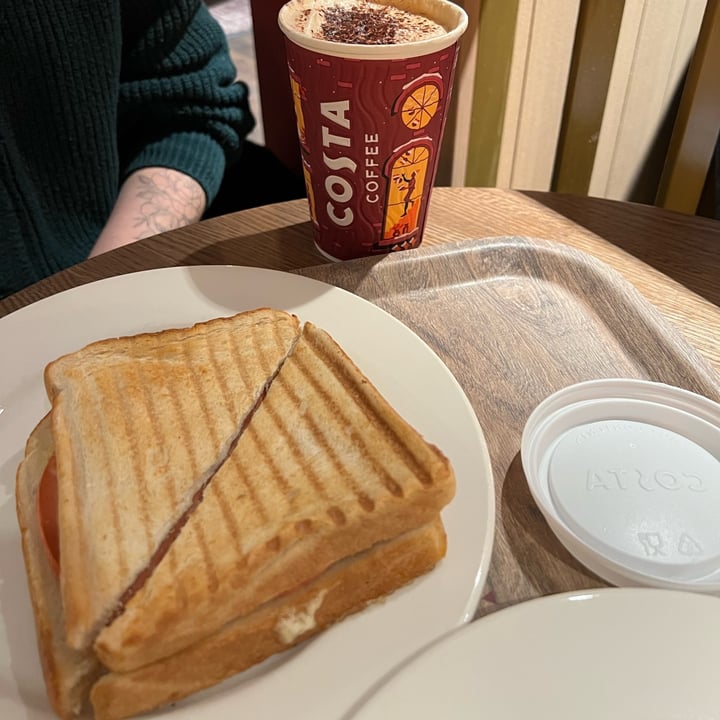 photo of Costa Dawson Street Ham and cheeze toastie shared by @littlecanadianvegan on  29 Nov 2023 - review