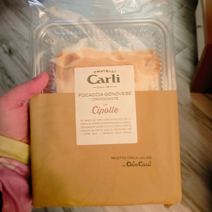 photo of Fratelli Carli focaccia genovese croccante con cipolle shared by @mibuttogiulia on  04 May 2024 - review