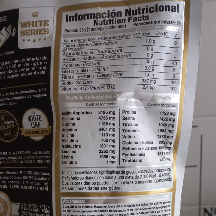 photo of Gold nutrition Vegetal Protein Isolate shared by @vforvegan on  20 Sep 2025 - review