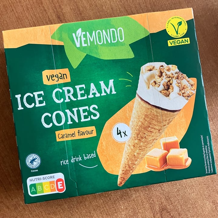 photo of Vemondo ice cream cones caramel flavour shared by @hellf on  25 Jul 2024 - review