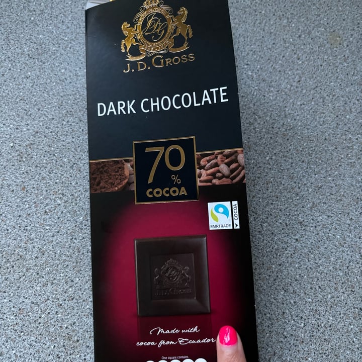 photo of J.D Gross edelbitter 70% cacao shared by @cieffe18 on  19 Jun 2024 - review
