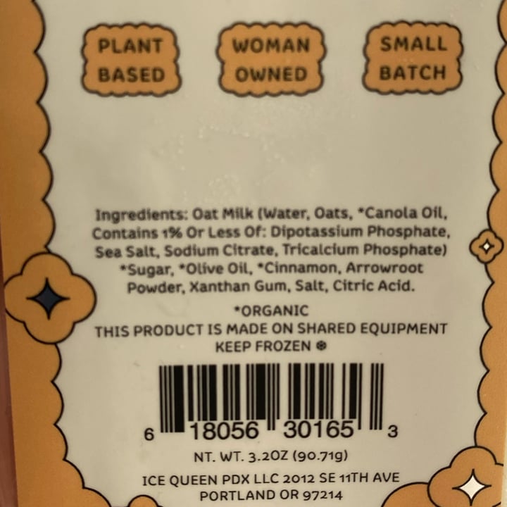 photo of Ice queen Oatchata Paleta shared by @knorthway on  25 Jun 2025 - review