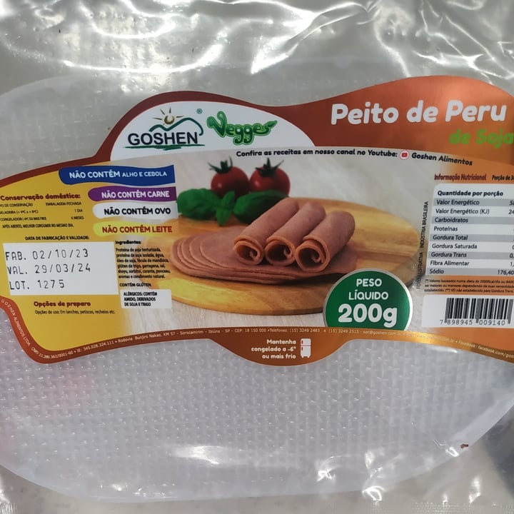 photo of Goshen Peito de peru shared by @fabyservilha on  28 Dec 2023 - review