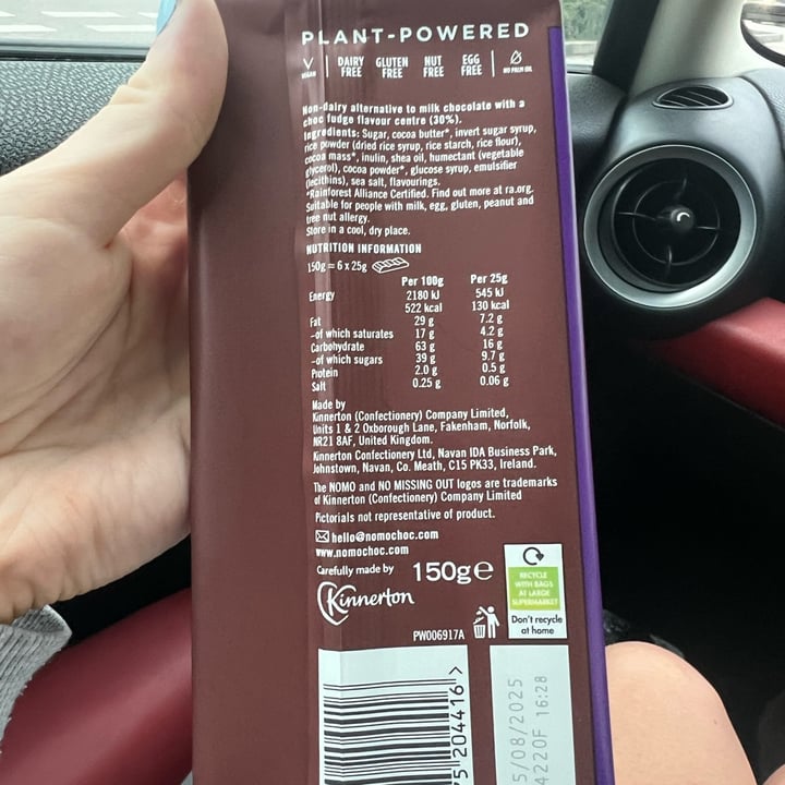 photo of NOMO choc fudge bar shared by @annaleitner on  28 Aug 2024 - review