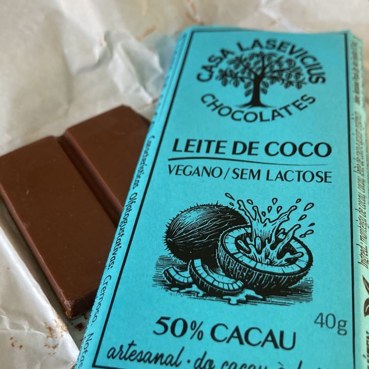 photo of Casa Lasevicius Chocolate 50.% Leite de Coco shared by @paulabenevides on  14 Mar 2024 - review