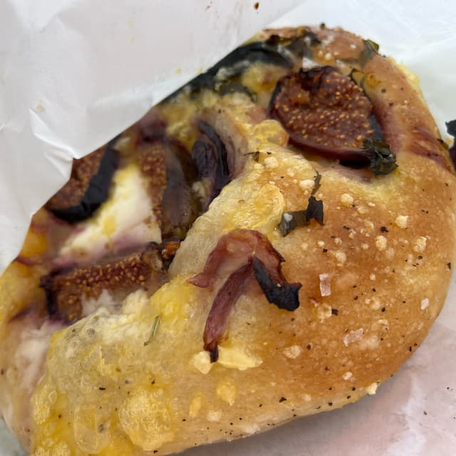 Photo of the dish “Caramelised Onion + Fig Focaccia”