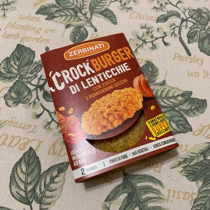 photo of Zerbinati Crockburger Di Lenticchie Con Zucca E Pomodori Secchi shared by @calogero on  12 Oct 2023 - review