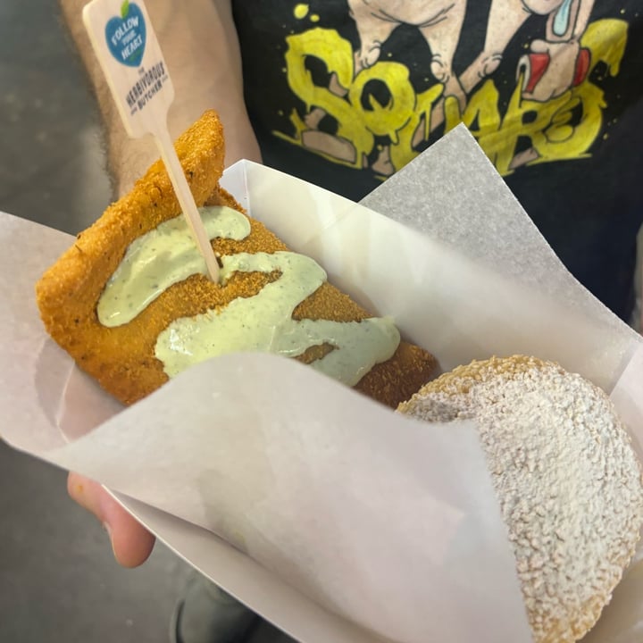 photo of The Herbivorous Butcher pizza pocket - state fair shared by @plantbasedsusan on  02 Sep 2024 - review