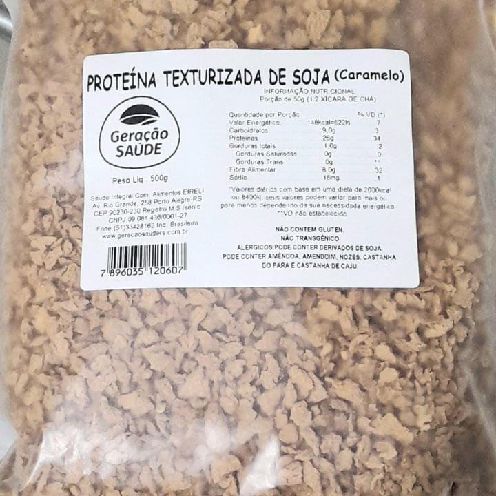 photo of Geração Saúde Proteína Texturizada De Soja (Caramelo) shared by @tu-veg on  07 Jan 2025 - review