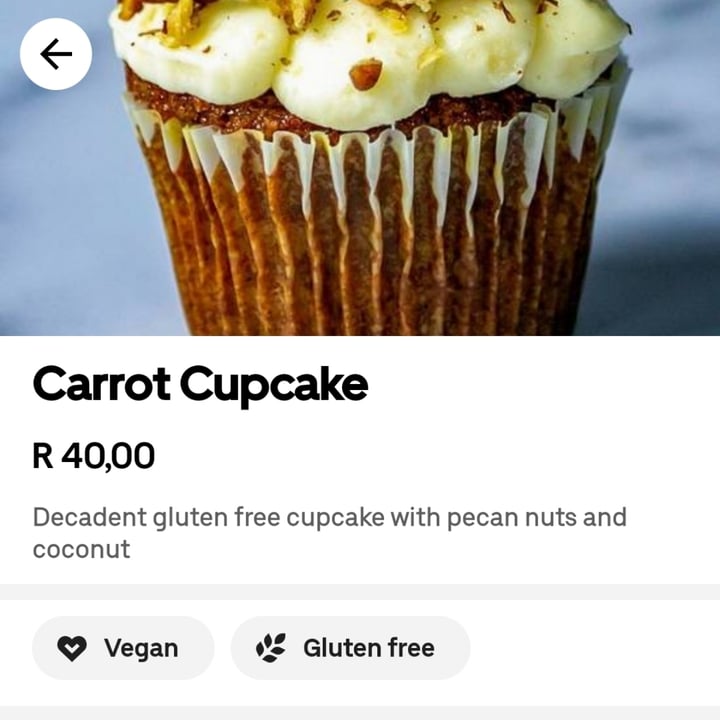 photo of Bamboo Plant Power - Plant Based Vegan Restaurant Carrot Cupcake shared by @carmz on  02 Sep 2023 - review