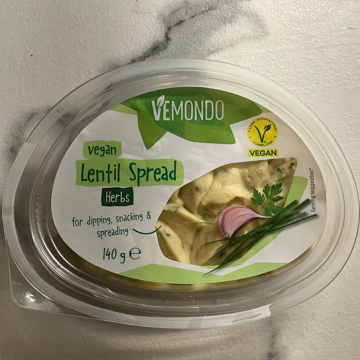 photo of Vemondo Vegan Lentil Spread - Herbs shared by @lucciola on  01 May 2024 - review