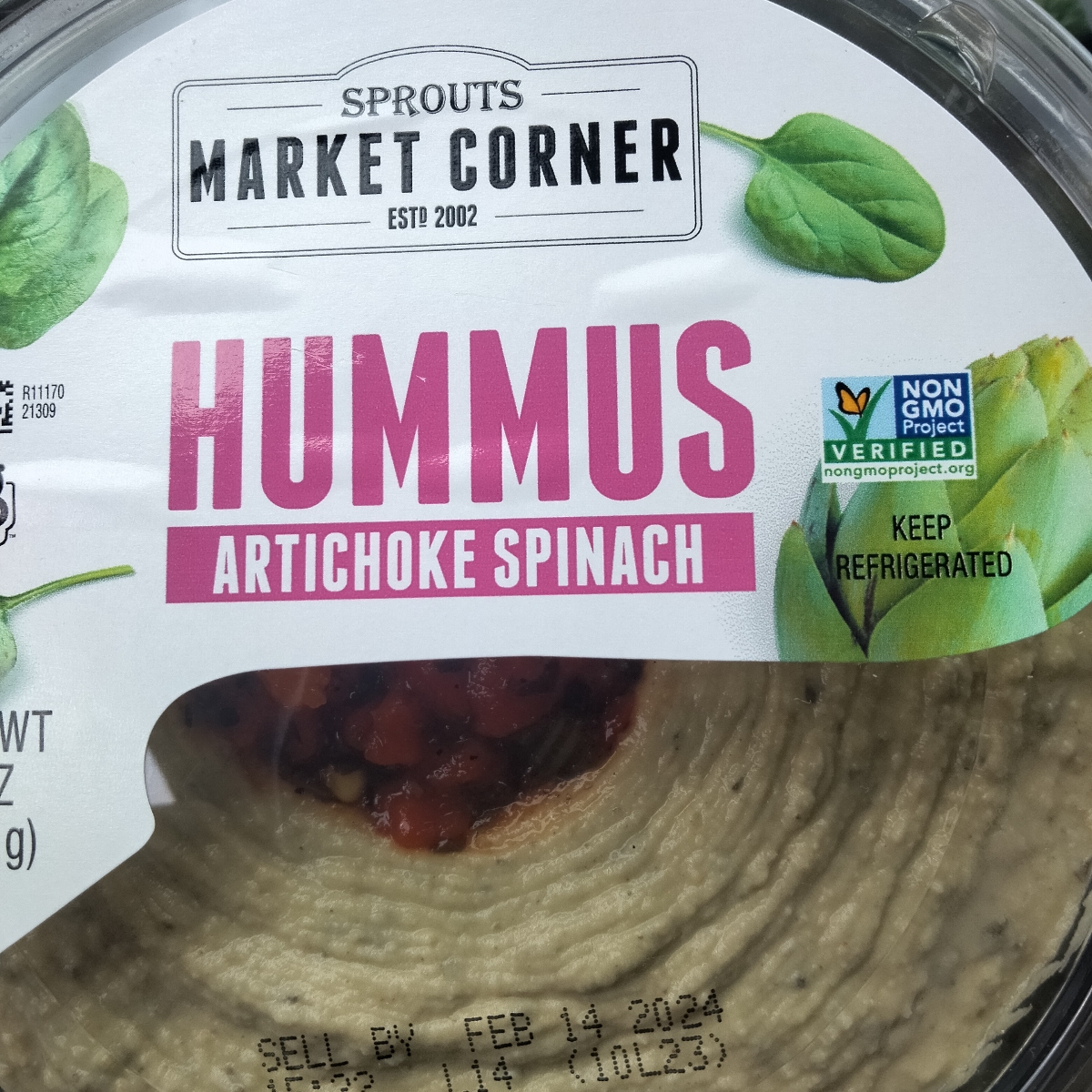 Sprouts market corner Artichoke Spinach hummus Reviews abillion