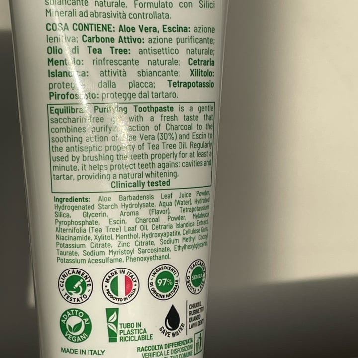photo of Equilibra Aloe Dentifricio Purificante shared by @elviradeleo on  19 Apr 2024 - review