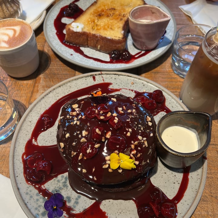 photo of mallow Black forest chocolate pancakes shared by @su-p on  28 Dec 2023 - review