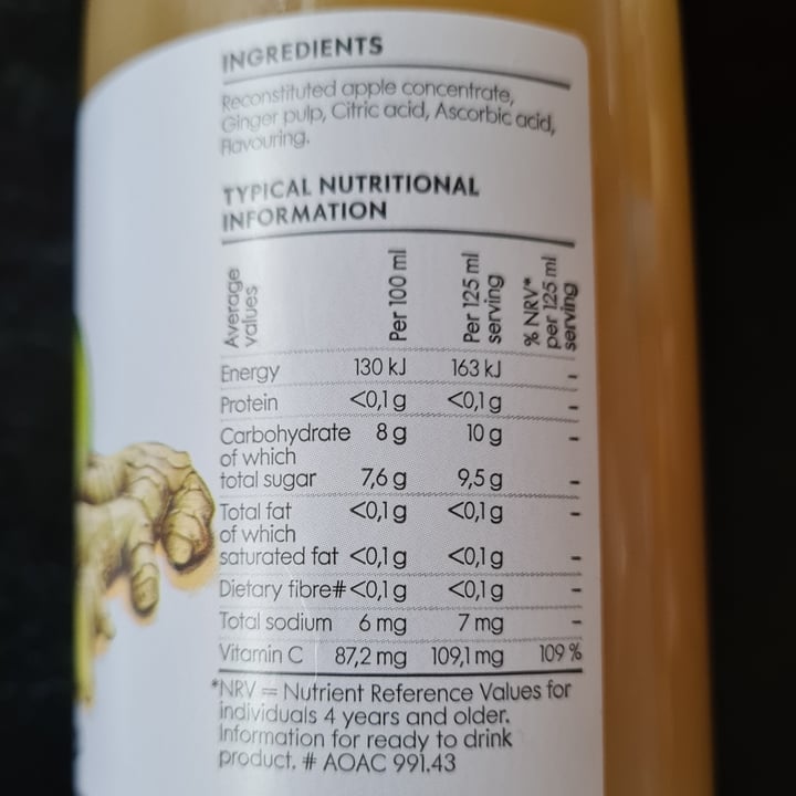 photo of Woolworths Food apple & ginger Fruit And Vegetable Blend shared by @veronicagroen on  25 Sep 2024 - review
