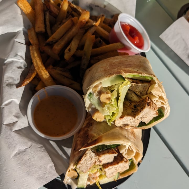photo of Zammy's Vegan Kitchen Spicy Caesar Wrap shared by @kristikrum on  02 May 2024 - review