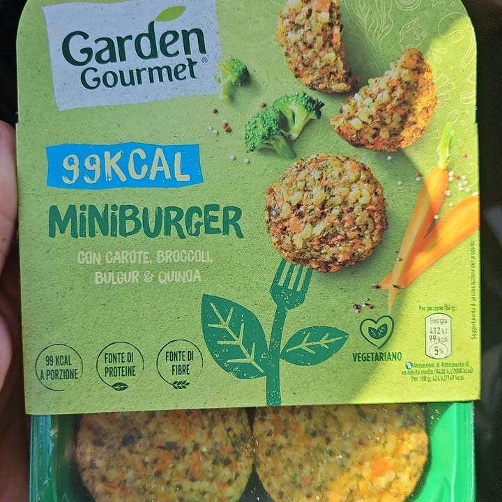 photo of Garden Gourmet miniburger con carote broccoli bulger e quinoa shared by @tonydr on  08 Oct 2023 - review