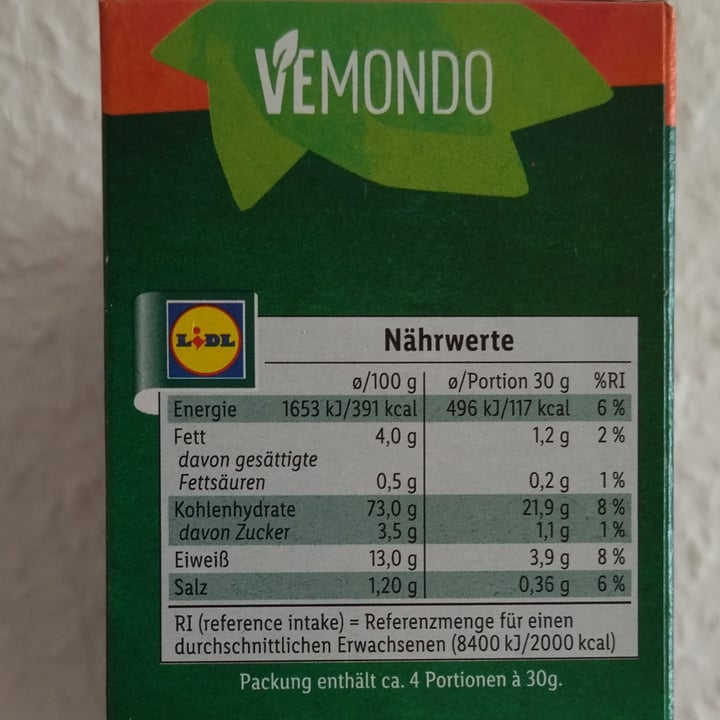 photo of Vemondo Veganes Knusperbrot Weizen shared by @martinadigabriele on  20 Aug 2025 - review