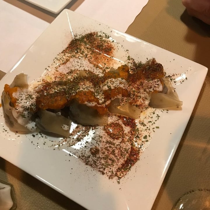 photo of Afghan Kitchen - Main Street Naan bread, eggplant with a yummy tomato based sauce. shared by @russell_vegan on  06 Apr 2025 - review