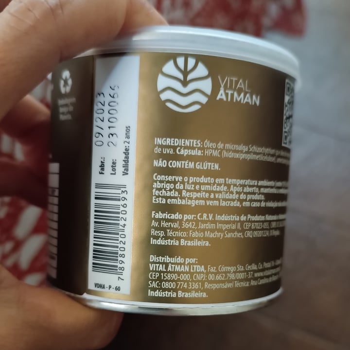 photo of Vital Atman Vit Vegan DHA Algas shared by @carlak on  16 Feb 2024 - review