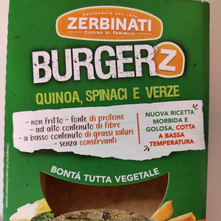 photo of Zerbinati Burger Quinoa, Spinaci, Verze shared by @harubaba on  05 Oct 2023 - review