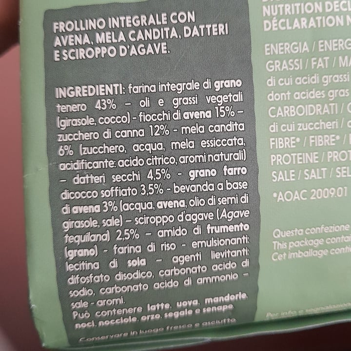 photo of Misura Biscotti Avena E Datteri shared by @auramala on  12 May 2025 - review