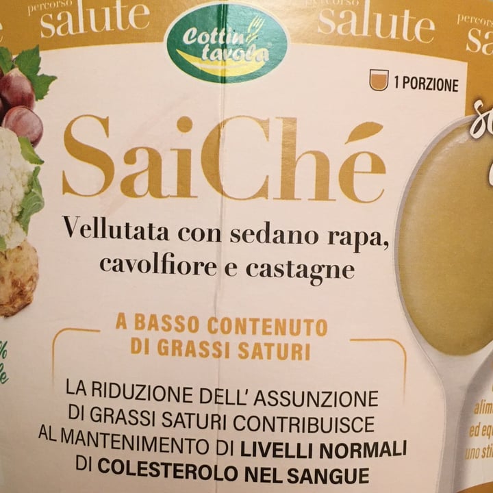 photo of Cottintavola saiché vellutata sedano rapa, cavolfiore e castagne shared by @lucciola on  28 Sep 2023 - review