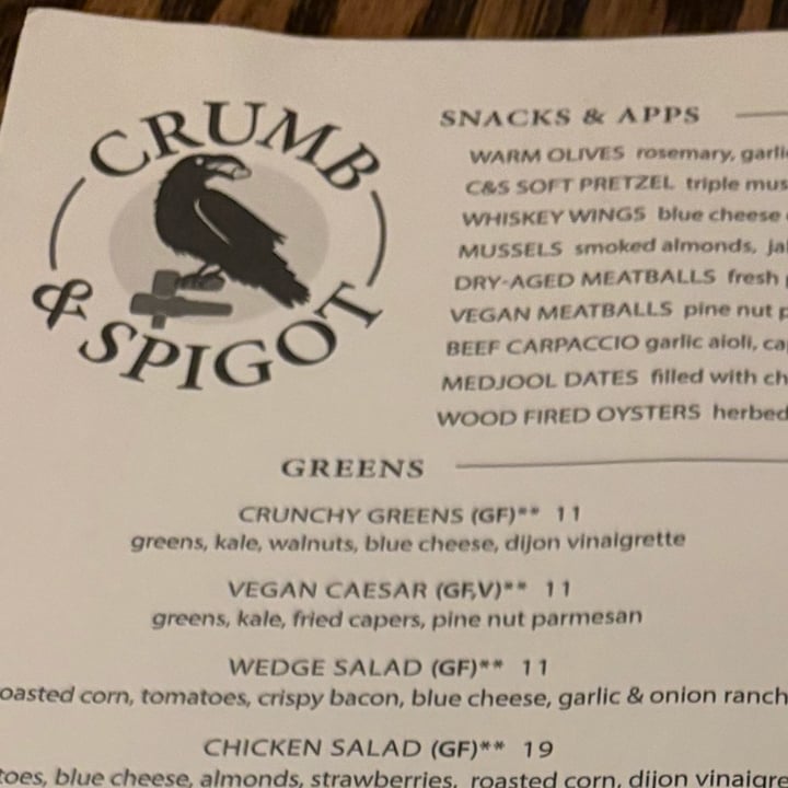 photo of Crumb & Spigot- Lakewood Vegan Caesar shared by @kristin548 on  15 Sep 2025 - review