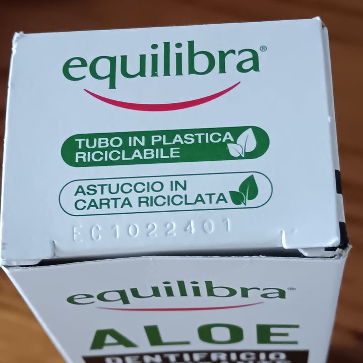 photo of Equilibra Aloe Dentifricio Purificante shared by @nospecismo on  10 Mar 2025 - review