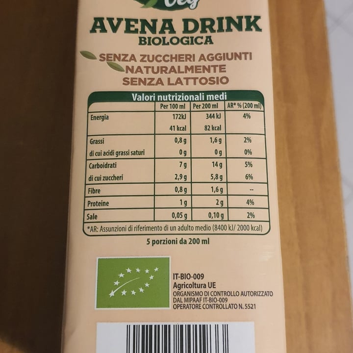 photo of Sogno veg Avena Drink shared by @chiaraar on  04 Apr 2024 - review