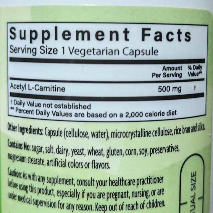 photo of natural grocers acetyl L carnitine shared by @brtjohns on  12 Nov 2023 - review