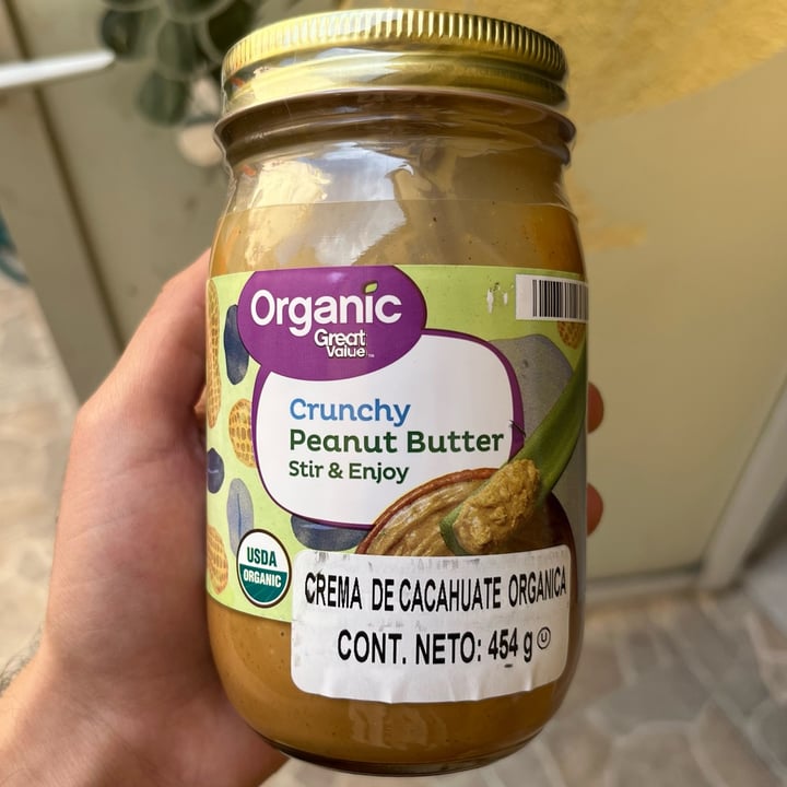 photo of Great Value  Organic crunchy peanut butter shared by @eroticelectronic on  12 Jan 2024 - review