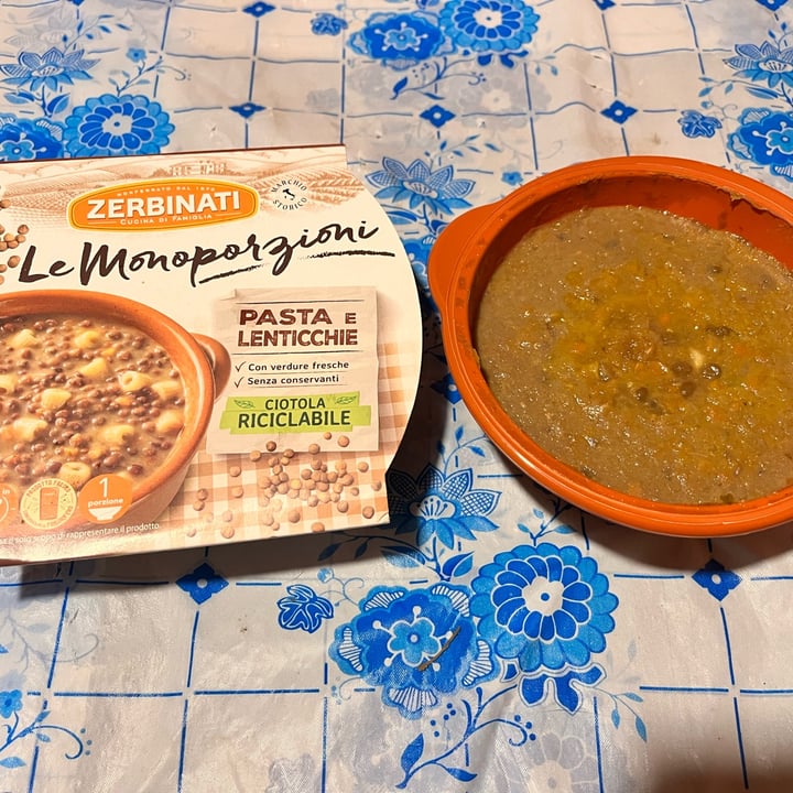 photo of Zerbinati le monoporzioni Pasta E Lenticchie shared by @aurylois on  02 Mar 2024 - review