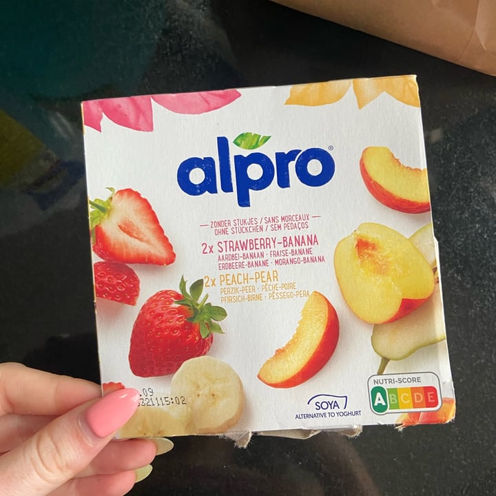 photo of Alpro 2X Strawberry & Banana 2X Peach & Pear Yogurt shared by @helena12345 on  01 Sep 2023 - review