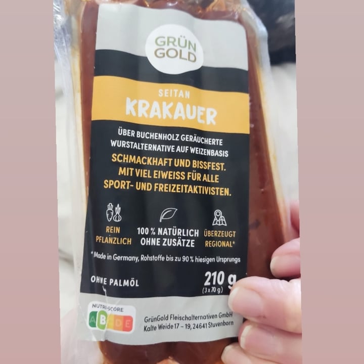 photo of Grün Gold Seitan Salsiccia shared by @felika on  05 May 2025 - review