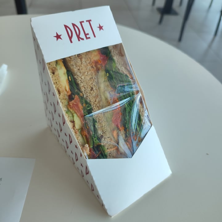 photo of Pret A Manger Barcelona Airport T2 Sandwich Vegano shared by @veggievallde on  10 Apr 2024 - review