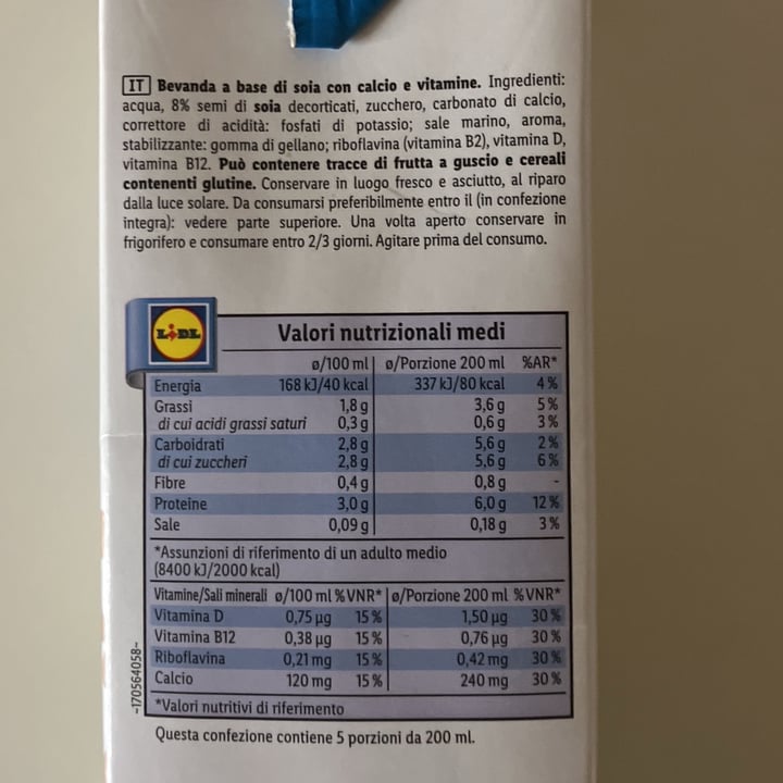 photo of Vemondo bevanda soia con calcio e vitamine shared by @anto- on  24 Dec 2023 - review