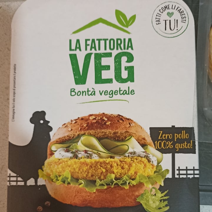 photo of la fattoria veg Burger Zero Pollo 100% Gusto , No OGM, No Glutine ,no Soia shared by @lasimo on  16 Dec 2023 - review
