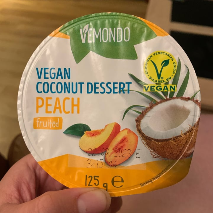 photo of Vemondo dessert coconut peach shared by @beckyallott on  29 Aug 2023 - review