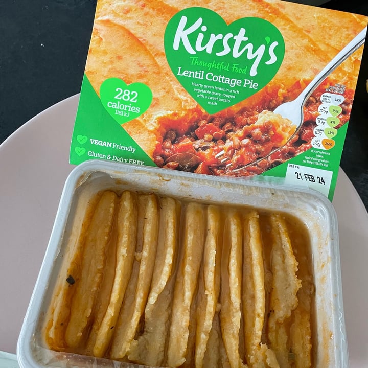 photo of Kirsty’s Lentil cottage pie with sweet potato mash shared by @hayley83 on  31 Jan 2024 - review