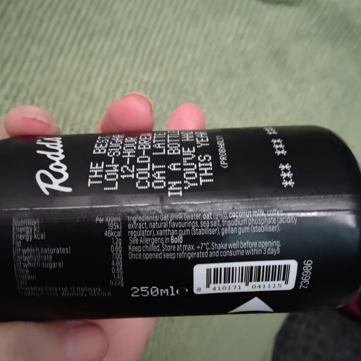 photo of Rodd's Iced Coffee Cold Brew Oat Latte shared by @plumesworld on  14 Sep 2025 - review