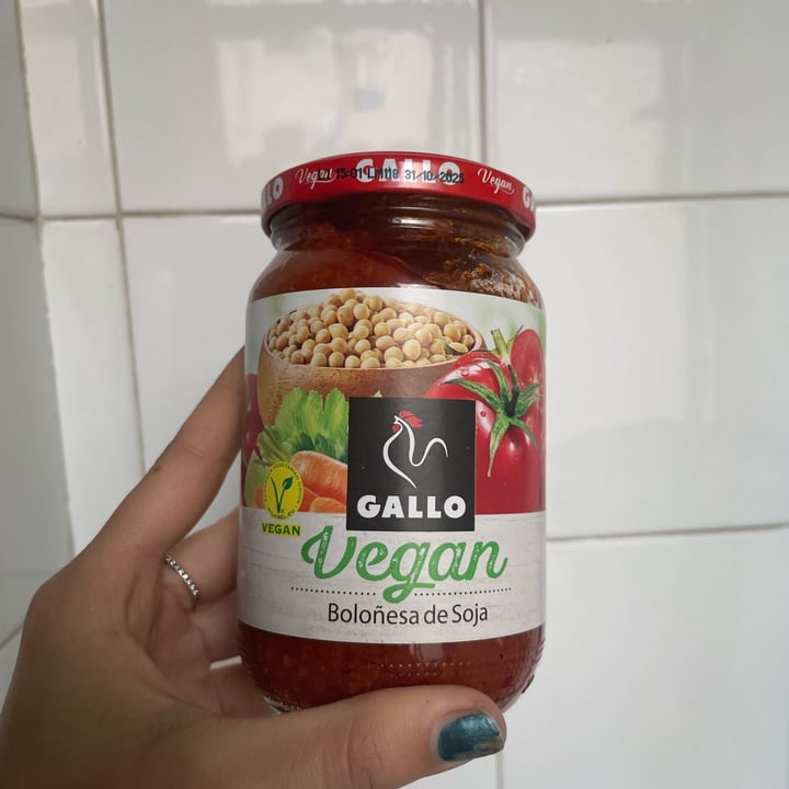 photo of Gallo vegan boloñesa de soja shared by @elejoyful on  19 Nov 2023 - review