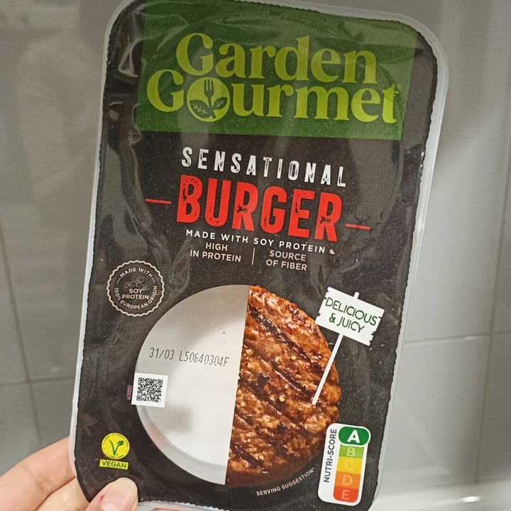 photo of Garden Gourmet Sensational Burger shared by @leiremarcs on  01 Apr 2025 - review