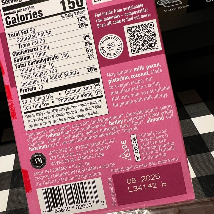 photo of iChoc salty pretzel vegan m!lk-l!ke shared by @ksvegan17 on  16 Jul 2025 - review
