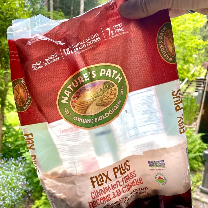 photo of Nature’s Path Organic Flax Plus Cinnamon Flakes shared by @hairyveganmonk on  03 Jun 2024 - review